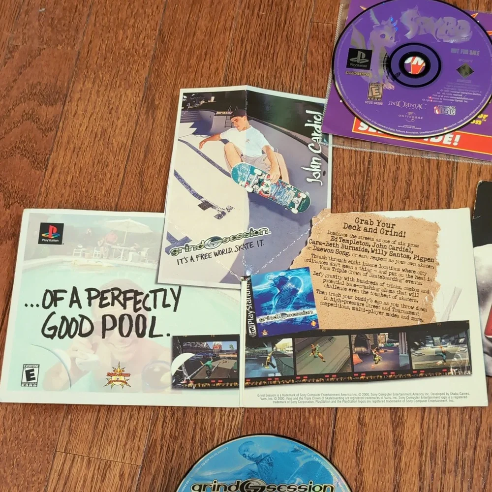 Sony PlayStation 1 Demo Discs Spyro Legend Of Legaia Grind Session Contender +